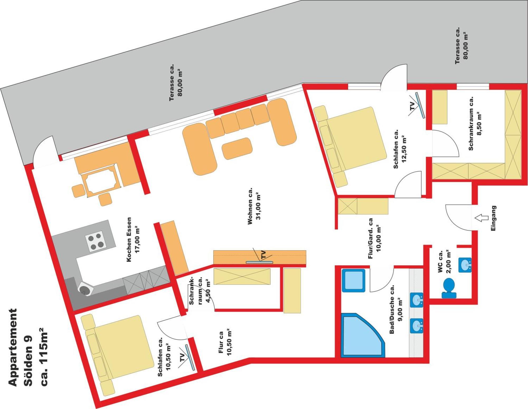 Appartement Sporthuette Fiegl Sölden Eksteriør bilde